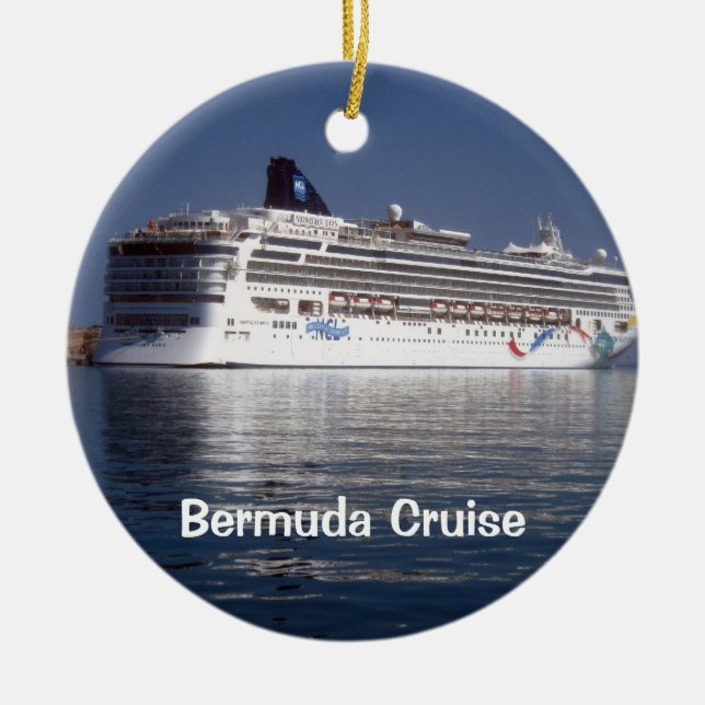 Ornement En Céramique Norwegian Dawn, Bermudes Cruise (Devant)