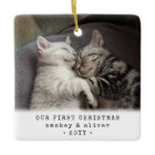 Notre premier Noël 2 Chats ou n'importe quel Carré