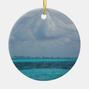 Ornement En Céramique Nuages au-dessus d'ornement de Grand Cayman