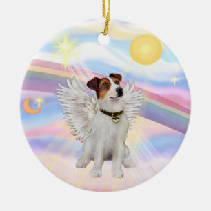 Ornement En Céramique Nuages - Jack Russell Terrier