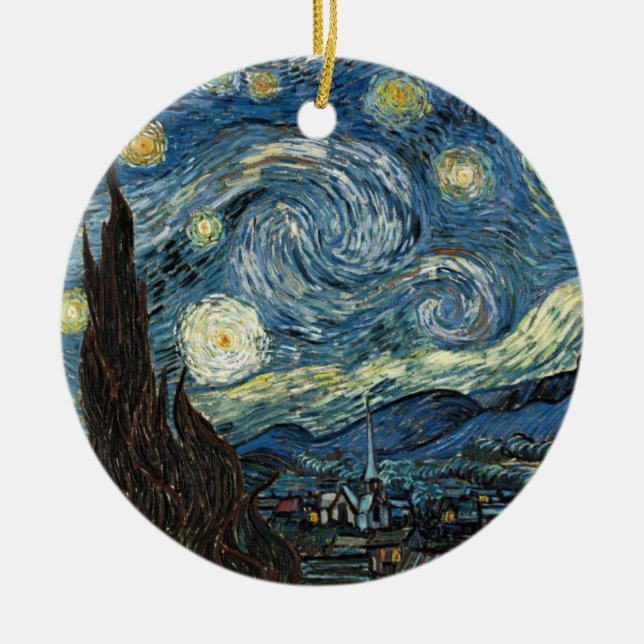 Ornement En Céramique Nuit Van Gogh Starry (Devant)