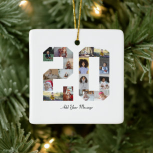 Ornement En Céramique Numéro 20 Collage photo