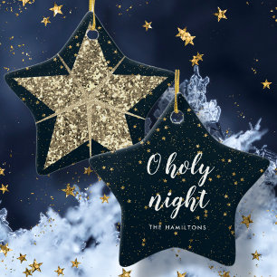 Ornement En Céramique O Holy Night   Les étoiles sont une famille brilla