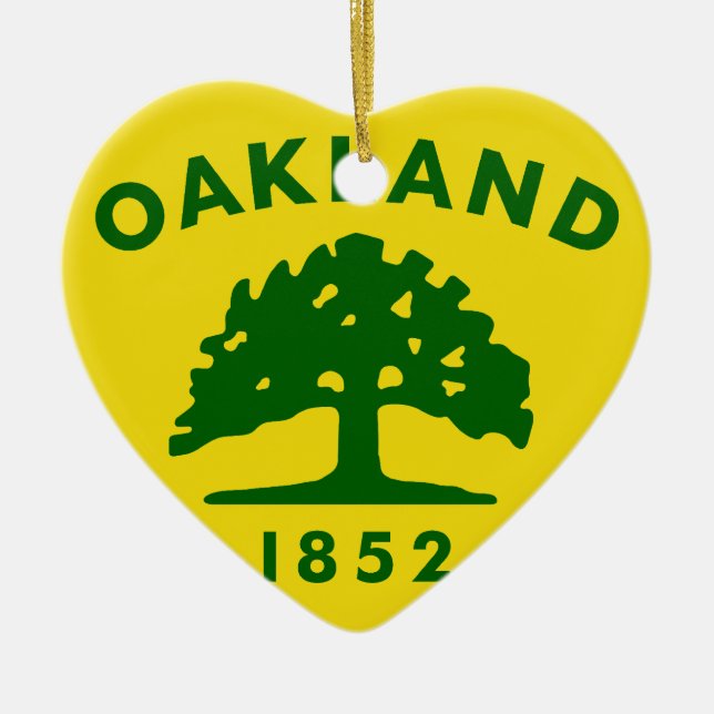 Ornement En Céramique Oakland, la Californie, Etats-Unis diminuent (Devant)
