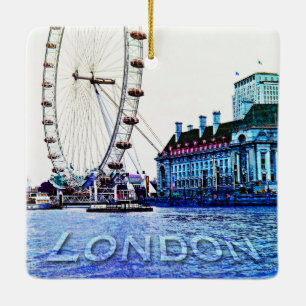 Ornement En Céramique Oeil de Londres