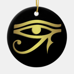 Ornement En Céramique Oeil de noir égyptien de symbole de horus