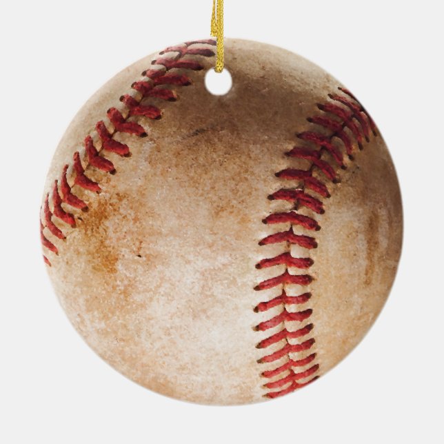 Ornement En Céramique Oeuvres de baseball (Dos)