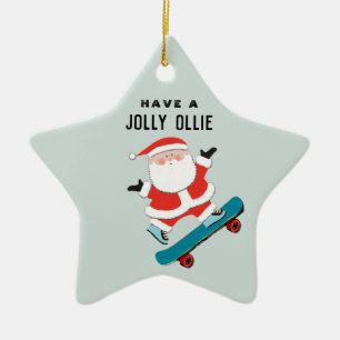 Ornement En Céramique Offre de vacances de planche à roulettes