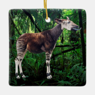 Ornement En Céramique Okapi