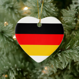 Ornement En Céramique Oktoberfest drapeau allemand Allemagne Noël Orneme