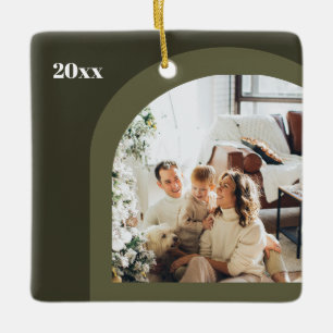 Ornement En Céramique Olive Green Arch Photo Moderne 2023