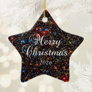 Ornement En Céramique Omega Centauri Joyeux Noël
