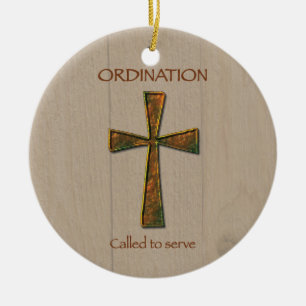 Ornement En Céramique Ordination générale Félicitations, Metal Design C