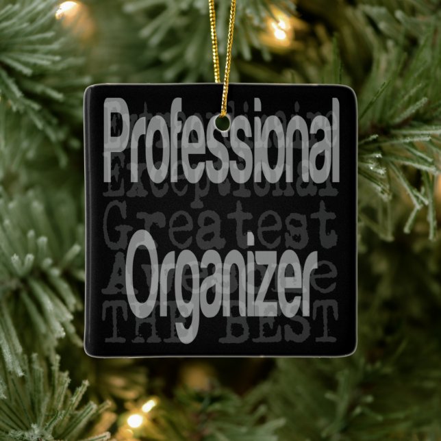 Ornement En Céramique Organisateur professionnel Extraordinaire (Arbre)
