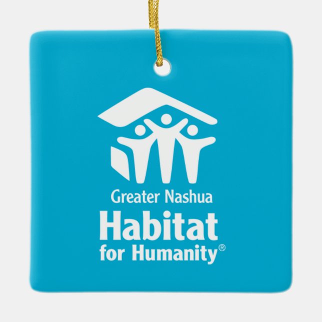 Ornement En Céramique Organisation de l'habitat de Nashua (Devant)