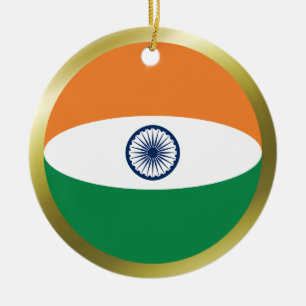 Ornement En Céramique Organisation du drapeau indien