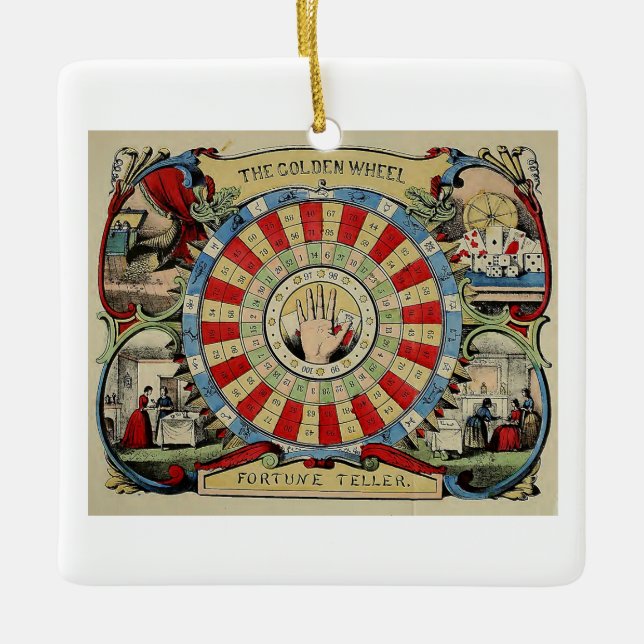 ORNEMENT EN CÉRAMIQUE ORNAMENT DE NOËL DE "FORTUNE-TELLER" (Devant)