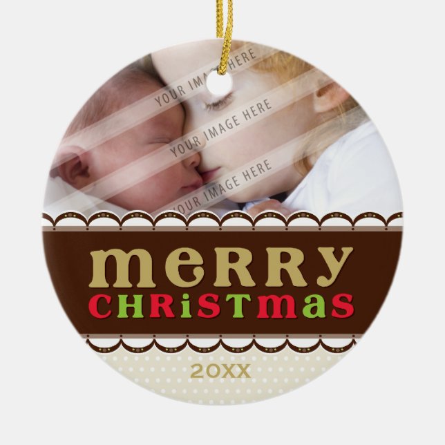 Ornement En Céramique ORNAMENT DE PHOTO :: chandyflots (Devant)