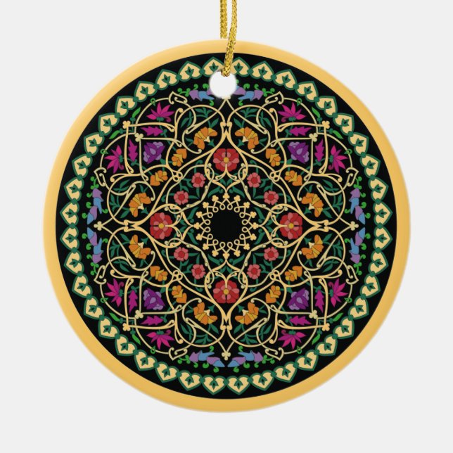 Ornement En Céramique Ornament with Arabic Islamic print (Devant)
