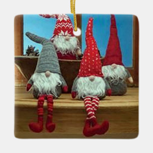 ORNEMENT EN CÉRAMIQUE ORNAMÈTRE SCANDINAVIEN DE NOËL