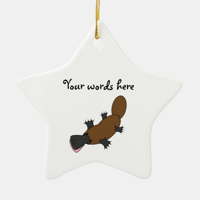 Ornement En Céramique Ornithorynque (Devant)