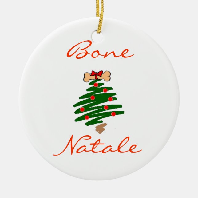 Ornement En Céramique Os Natale (Devant)