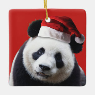 Ornement En Céramique Ours de panda Noël