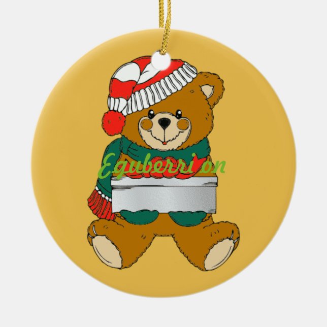 Ornement En Céramique Ours en peluche (Devant)