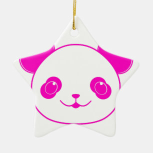 Ornement En Céramique Ours rose Kawaii Panda
