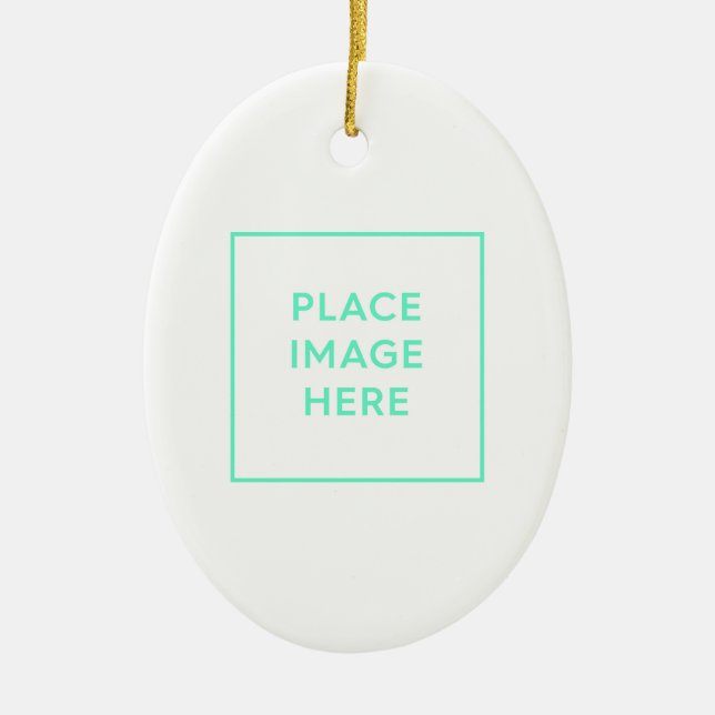 Ornement en céramique ovale (Devant)