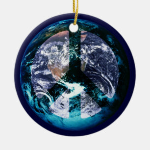 Ornement En Céramique Paix mondiale