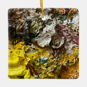 Ornement En Céramique Palette de l'artiste #1