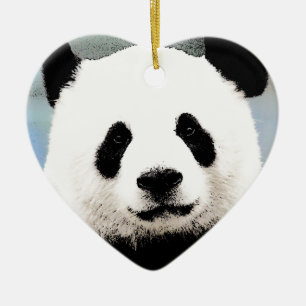 Ornement En Céramique Panda