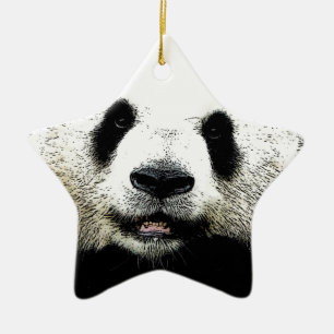 Ornement En Céramique Panda