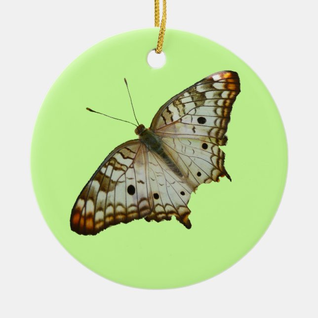 Ornement En Céramique Papillon exotique de Sainte-Lucie (Devant)