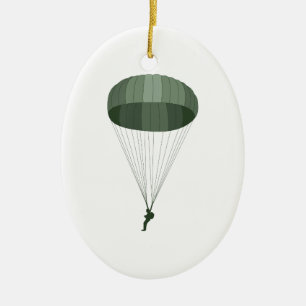 Ornement En Céramique Parachutiste aéroporté