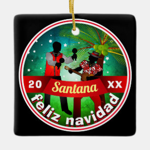 Ornement En Céramique Parang Under the Stars / Feliz Navidad