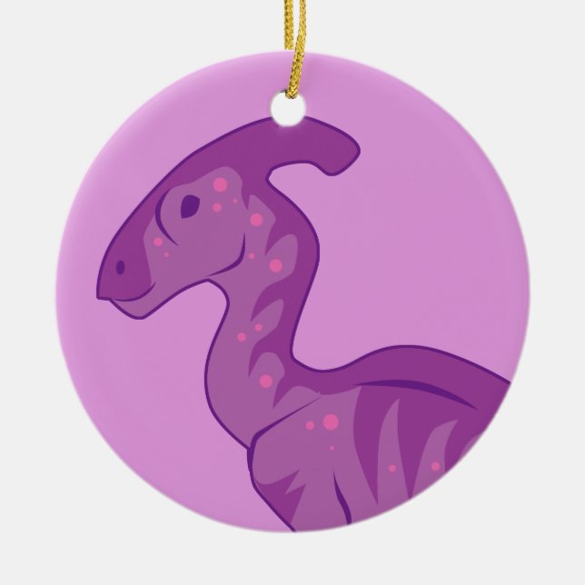 Ornement En Céramique Parasaurolophus (Devant)