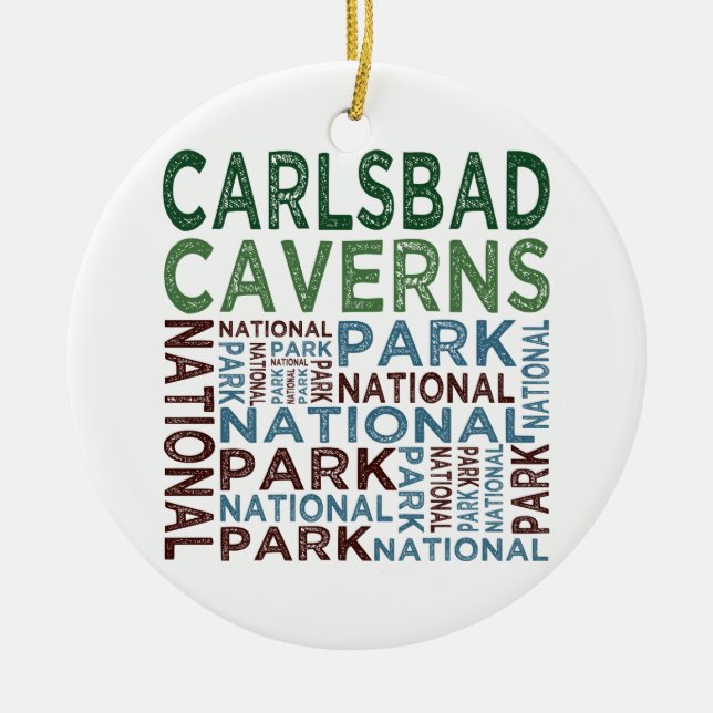 Ornement En Céramique Parc national des Cavernes Carlsbad (Devant)
