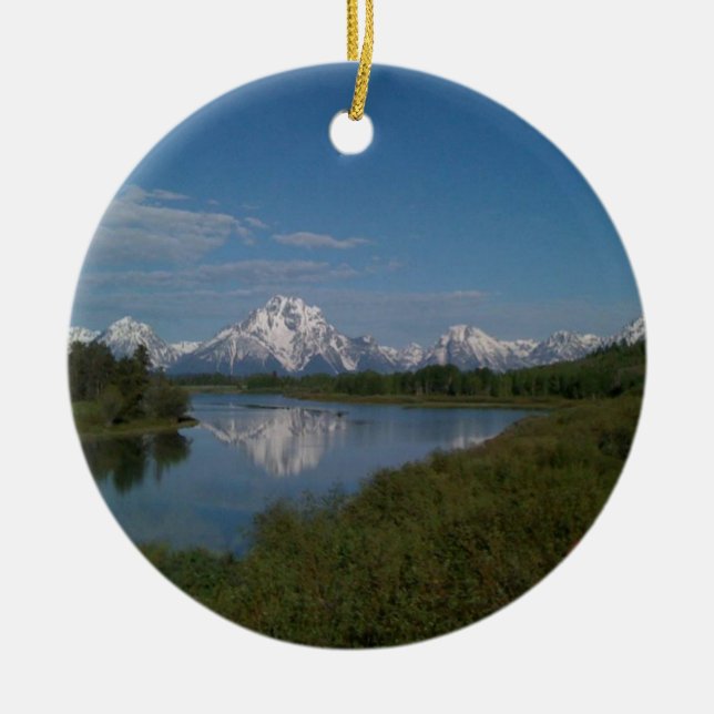Ornement En Céramique Parc national grand de Teton (Devant)
