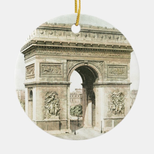 Ornement En Céramique Paris, Arc de Triomphe (Devant)