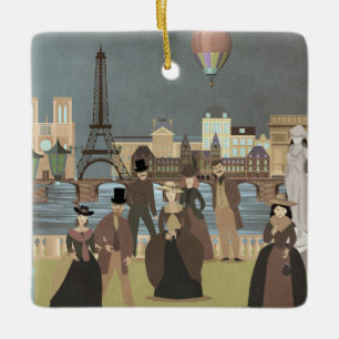 Ornement En Céramique Paris victorien