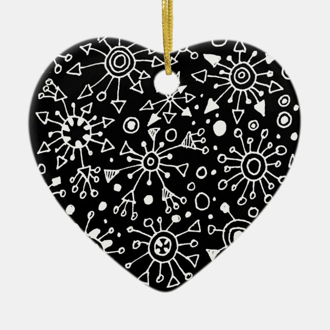 Ornement En Céramique Particules (Devant)