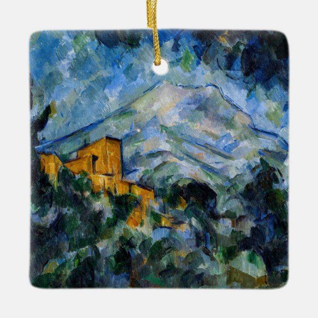 Ornement En Céramique Paul Cezanne - Mont Saint-Victoire & Château Noir (Devant)