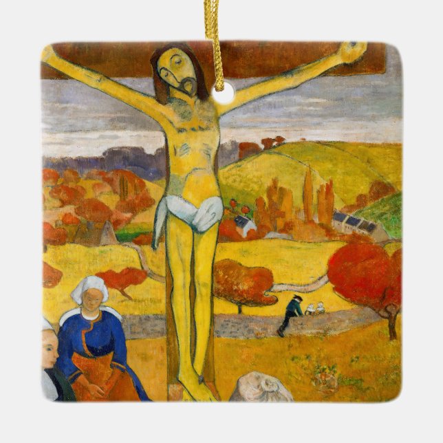 Ornement En Céramique Paul Gauguin - Le Christ Jaune (Devant)