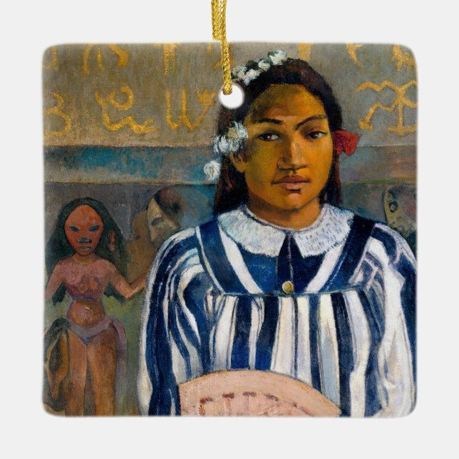 Ornement En Céramique Paul Gauguin - Les ancêtres de Tehamana (Devant)