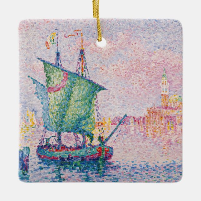 Ornement En Céramique Paul Signac - Venise, Le Nuage Rose (Devant)
