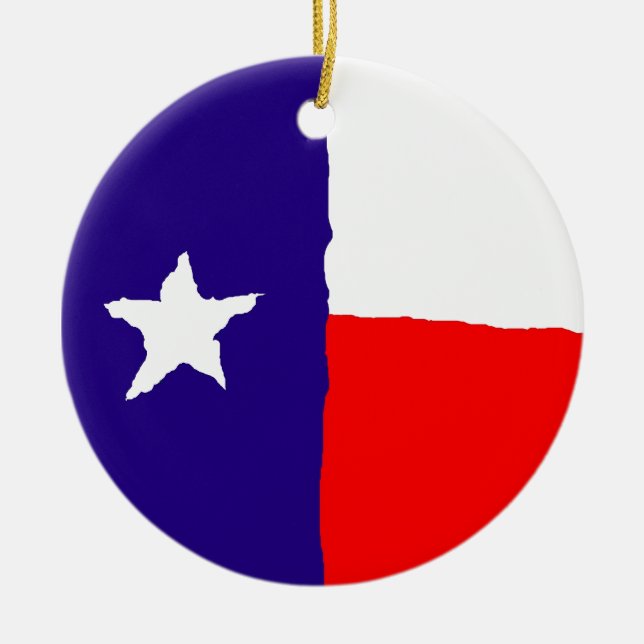 Ornement En Céramique Pavillon d'état Pop Art Texas (Devant)