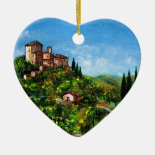 ORNEMENT EN CÉRAMIQUE PAYSAGE TOSCANE 3