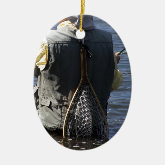 Ornement En Céramique Pêche de mouche (Devant)